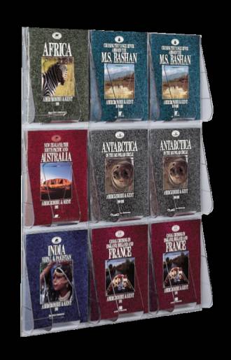 (56801) "Stand-Tall" Literature Rack, 9 x A4, Wall Rack