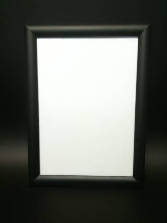 A1 Black Square 25mm Snap Frame