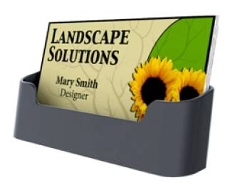 Single Pocket Black Recycled Business Card Holder