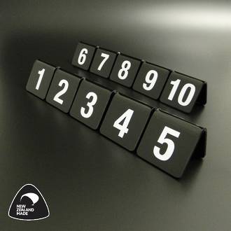 Black Table Numbers 1-10