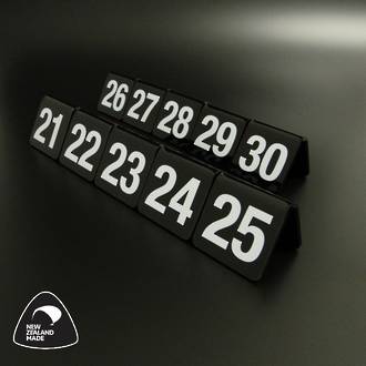 Black Table Numbers 21-30