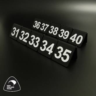 Black Table Numbers 31-40