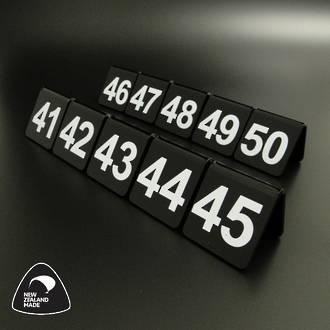 Black Table Numbers 41-50