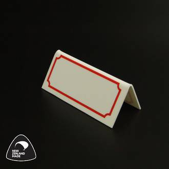Red Printed Name Displays 65x30mm