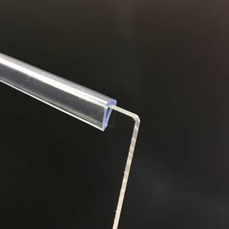 ClipGlaze 4mm Edging Strip Clear PER METRE