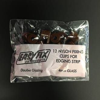 ClipGlaze 4mm Clips Brown 12pk
