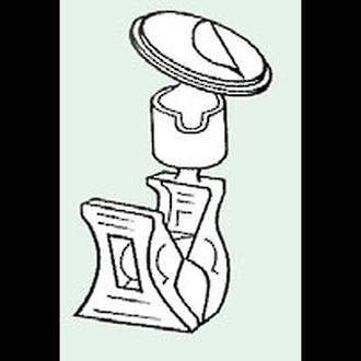 VersaGrip Adhesive Sign Holder with Clip
